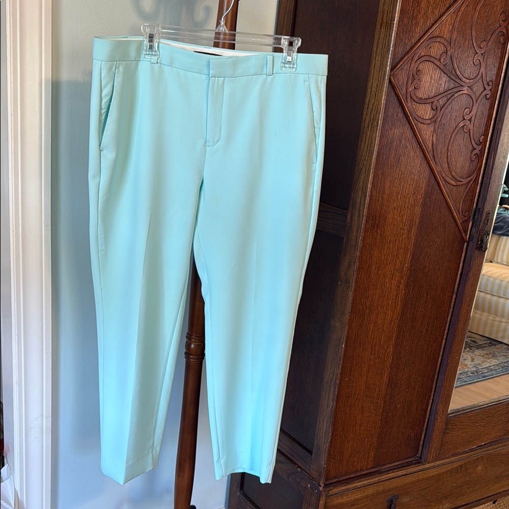 Banana Republic AVERY Aqua Pants Size 12
